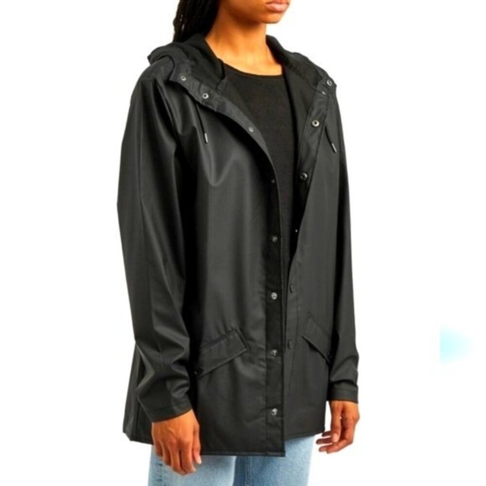 RAINS Olive Green Rain Parka Jacket Size Small, New